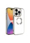Mutcase - İphone Uyumlu İphone 15 Pro Max - Kılıf Kamera Korumalı Tatlı Sert Omega Kapak - Titanyum