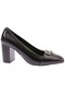 Dgn 21 Kadın Küt Burun S Tokalı Topuklu Ayakkabı 21-1510-R7749