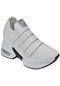Guja İçten Gizli Dolgu Tabanlı Kadın Spor Ayakkabı Gj-3004 Beyaz-beyaz