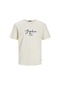 Jack&Jones Joraruba Baskılı Tişört 12255452 Krem Rengi