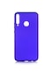Noktaks - Huawei Uyumlu Huawei P40 Lite E - Kılıf Mat Renkli Esnek Premier Silikon Kapak - Saks Mavi