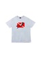 Unisex Beyaz Dalgıç Dalış Bayrağı T-shirt Beyaz