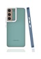Tecno - Samsung Galaxy Uyumlu S22 - Kılıf Koruyucu Sert Tarz Mima Kapak - Lacivert