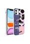 Mutcase - İphone Uyumlu İphone 11 - Kılıf Kenarlı Renkli Desenli Elegans Silikon Kapak - No8