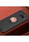 Kilifone - Samsung Uyumlu Galaxy S8 Plus - Kılıf Yüzüklü Auto Focus Ravel Karbon Silikon Kapak - Siyah-rose Gold