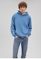 Mavi - Kapüşonlu Mavi Basic Sweatshirt 0s10128-82142