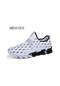 Beyaz Erkek Moda Baskılı Spor Koşu Ayakkabıları Nefes Açık Rahat Ayakkabılar Artı Boyutu 39-47