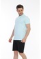 Maraton Sportswear Regular Erkek Polo Yaka Kısa Kol Basic Açık Yeşil T-Shirt 20925-Açık Yeşil