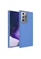 Noktaks - Samsung Galaxy Uyumlu Galaxy Note 20 Ultra - Kılıf Metal Çerçeve Ve Buton Tasarımlı Silikon Luna Kapak - Lavendery Gray