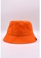 Kadın Turuncu Bucket Şapka Nefes Alan Hafif Yazlık Balıkçı Şapkası - Standart