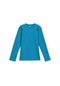 Lovetti Mavi Unısex Sıfır Yaka Uzun Kol Tişört 9008T019