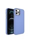 Noktaks İphone Uyumlu 12 Pro Max - Kılıf Metal Çerçeve Tasarımlı Sert Btox Kapak - Lavendery Gray