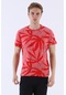 Maraton Sportswear Regular Erkek Bisiklet Yaka Kısa Kol Beach Kırmızı T-Shirt 20603-Kırmızı
