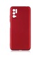 Tecno-Xiaomi Poco M3 Pro - Kılıf Mat Renkli Esnek Premier Silikon Kapak - Kırmızı