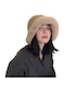 Hyt-çok Yönlü Rüzgar Geçirmez Kışlık Şapka, Balıkçı Şapkası, Soğuğa Karşı Koruma Sağlayan Kalınlaştırılmış Peluş Havza Şapkası-kahverengi - Siyah