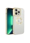 Noktaks - iPhone Uyumlu 14 Pro - Kılıf Kamera Korumalı Tatlı Sert Omega Kapak - Gold