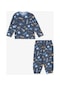 Breeze Girls & Boys Erkek Bebek Pijama Takımı İş Makinası Temalı 9 Ay-3 Yaş, Füme-füme