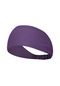 Soğutma Spor Kafa Bandı Kadın Erkek Elastik Kaymaz Ter Bandı Nem Emme Hairbad Purple One Size Purple