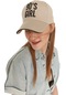 Kadın Bej Nakışlı Şapka-22393 - Std