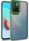 Ekılıf - Xiaomi Redmi Note 11t 5g Uyumlu Kılıf Arkası Şeffaf Kamera Çevresi Parlak Zıt Renkli Flora Kapak - Yeşil