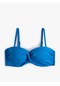 Koton Push Up Bikini Üstü Dolgulu Balenli Çıkarılabilir Askılı K.mavi 3sak10158bm 3SAK10158BMDBL