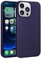 Kilifolsun iPhone Uyumlu 15 Pro Kılıf Mat Renkli Esnek Premier Silikon Kapak Lacivert