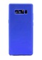 Noktaks - Samsung Galaxy Uyumlu Note 8 - Kılıf Mat Renkli Esnek Premier Silikon Kapak - Saks Mavi