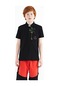 Tommy Life Siyah Baskılı Cep Detaylı Standart Kalıp Polo Yaka Erkek Çocuk T-shirt - 11144 Siyah