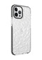 Kilifone - İphone Uyumlu İphone 12 Pro Max - Kılıf Koruyucu Prizmatik Görünümlü Buzz Kapak - Siyah