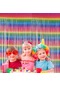 Rainbow Gökkuşağı Renk Kapı Perdesi Dekor Süsü 200 X 100 CM Retrhawabride
