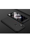 Kilifone - Xiaomi Uyumlu Mi 6x / Mi A2 - Kılıf 3 Parçalı Parmak İzi Yapmayan Sert Ays Kapak - Siyah