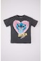Defacto Kız Bebek Disney Lilo & Stitch Jersey Kısa Kollu Tişört C5424a524smar1
