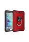 Kilifolsun iPad Uyumlu Mini 5 Kılıf Çift Katman Koruyucu Vega Tablet Arka Kapak Kırmızı