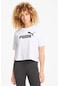 Puma Ess Cropped Logo Tee Beyaz Kadın Kısa Kol T-shirt 000000000101221456