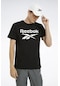 Reebok Identıty Stacked L Siyah Erkek Kısa Kol T-Shirt 000000000101528060