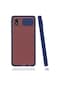Kilifone - Samsung Uyumlu Galaxy A01 Core - Kılıf Slayt Sürgülü Arkası Buzlu Lensi Kapak - Lacivert
