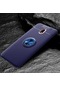 Kilifone - Xiaomi Uyumlu Redmi 8a - Kılıf Yüzüklü Auto Focus Ravel Karbon Silikon Kapak - Mavi