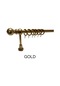 260 Cm Klasik Ahşap Rustik Perde Askısı 28mm Altın Gold