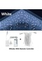 Jms Kongdii Soğuk Beyaz Led Icicle Işıklar Noel Perde Peri Işıklar Garland Uzaktan Açık 3.5m