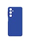 Noktaks - Samsung Galaxy Uyumlu M34 5g - Kılıf Mat Soft Esnek Biye Silikon - Mavi