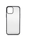 Noktaks - iPhone Uyumlu 12 Pro Max - Kılıf Arkası Buzlu İnce Mess Kapak - Siyah