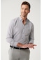 Avva Erkek Siyah Gömlek Düğmeli Yaka Pamuklu Kolay Ütülenebilir Çizgili Slim Fit Dar Kesim  A32Y2068