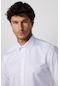 Tudors Modern Slim Fit Pamuklu Kolay Ütü Armürlü Beyaz Erkek Gömlek-28344-beyaz