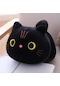 Siyah Sevimli Karikatür Kedi Doldurulmuş Oyuncak Kawaii Kedi Peluş Oyuncak Bebek Peluş Bebek Çocuk Yumuşak Yastık Kız Doğum Günü Noel Hediyesi 50cm
