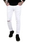 Deepsea Dizleri Yırtık Kot Pantolon 1902114 Beyaz