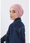 Fularlı Bone Türban,b-81rb Pudra