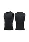 Siyah Erkekler Kolsuz T-shirt Taban Katmanı Yelek Basketbol Spor Sıkı Sıkıştırma Gym Fitness Jogger Koşu Üst Jersey Açık Tankı