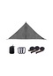Ximistore9 Dış Mekan Üçgen Ağ Hammock, 100 Kg Yüke Dayanıklı, Taşınabilir Kamp Yataklığı, Ağaçlığa Sabitlenebilir, Çantalı Tasarım Siyah