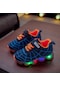 Mavi Moda Bebek Ayakkabıları, Çocuk Ayakkabıları, Neon Led Işıklı Çocuk Spor Ayakkabıları, Koşu Ve Yürüyüş Günlük Ayakkabıları 31