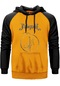 Pentagram Yazı Bir Logo Sarı Renk Reglan Kol Sweatshirt